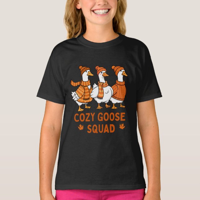 T-shirt Cosy Goose Squad mignon (Devant)