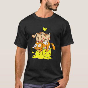 T-shirt Cosy Pile of Cats Funny Cute Kittens for Cat Mom &