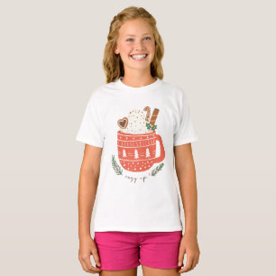 T-shirt Cosy Up chocolat chaud Noël