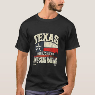 T-shirt Cotation Texas une étoile drôle humour de l'État L