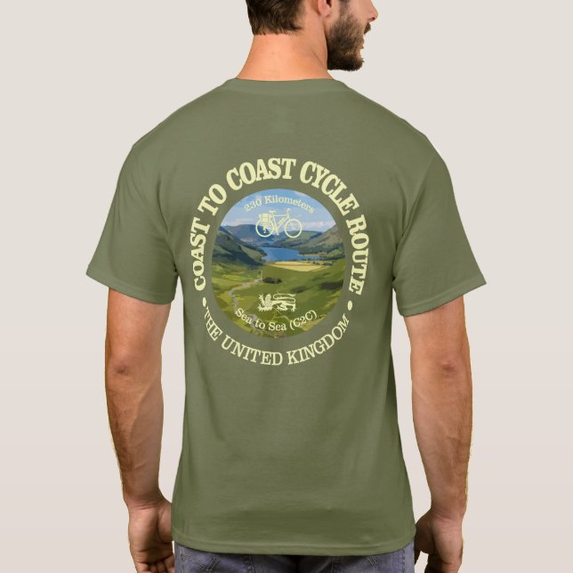 T-shirt Côte à côte "C2C" (cyclisme c) (Dos)