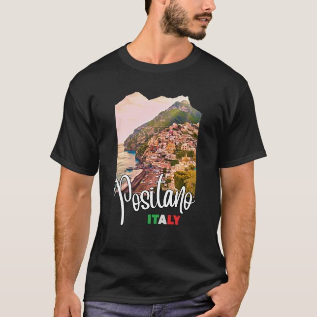 T-shirt Côte Amalfi Positano 1 (Devant)