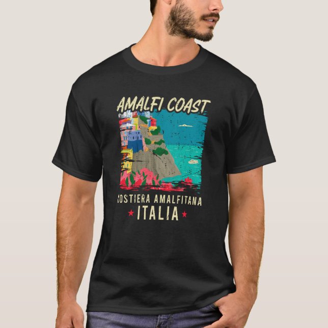 T-shirt Côte d'Amalfi Costiera Amalfitana Italia Italie Va (Devant)