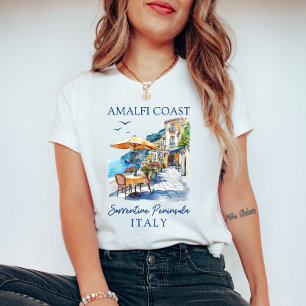 T-shirt Côte d'Amalfi Italie Été Pittoresque