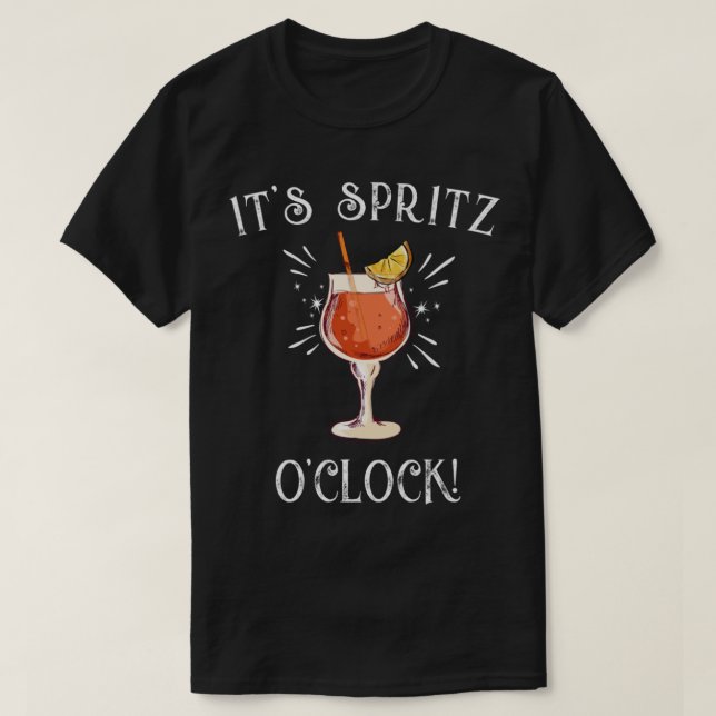 T-shirt Côte d'Amalfi Italie _quot_It_s Spritz O_clock Lim (Design devant)