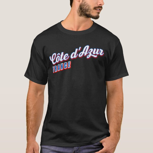 T-shirt Côte d'Azur France (Devant)