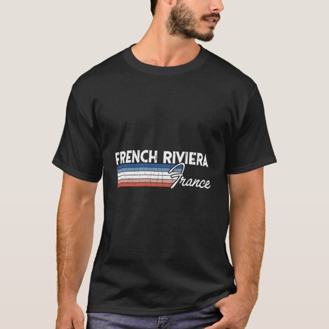 T-shirt Côte d'Azur vintage (Devant)