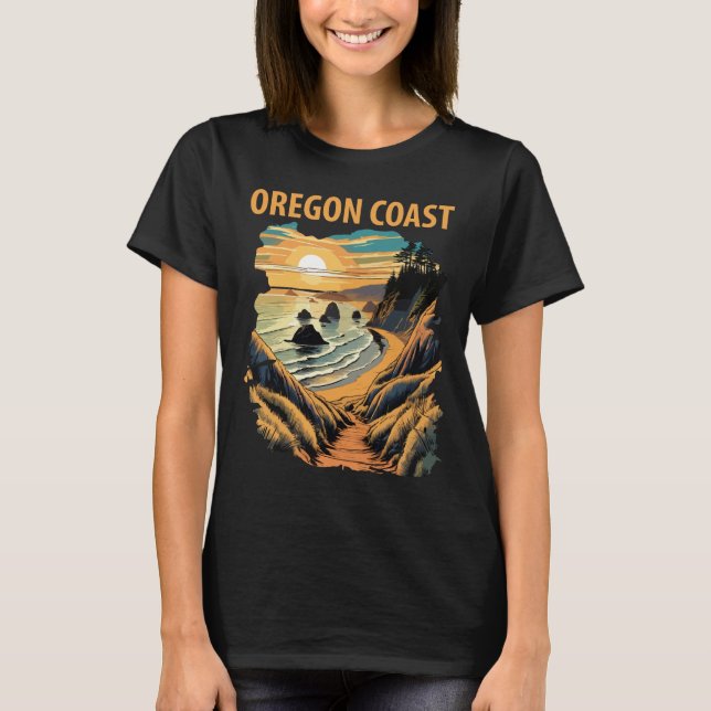 T-shirt Côte de l'Oregon (Devant)