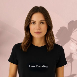 T-shirt cote de tenue esthétique Je suis Trending