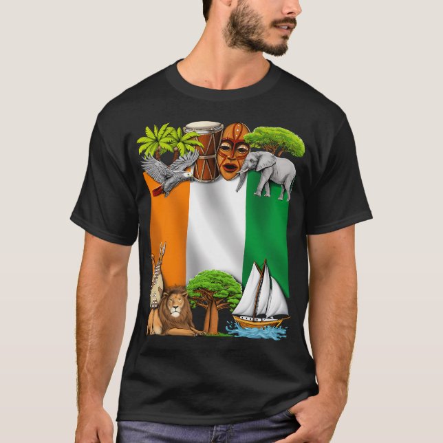 T-shirt Côte d'Ivoire (Devant)