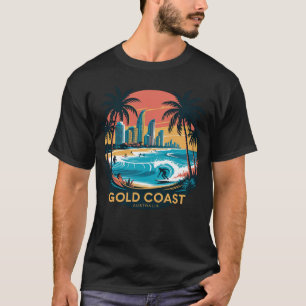 T-shirt Côte d'Or du Surf rétros - Plage Australie