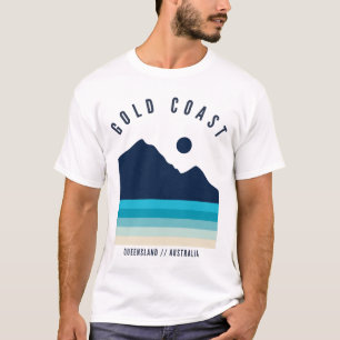 T-shirt Côte d'Or Queensland Australie Rétro Vintage