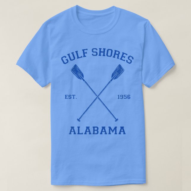 T-shirt Côte du Golfe Alabama Vacances 1 (Design devant)