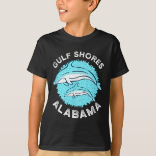 T-shirt Côte du Golfe Alabyma Chemise Dolphin Amateurs