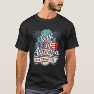 T-shirt Côte du Golfe d'Amérique Drôle Donald Trump 2025 A