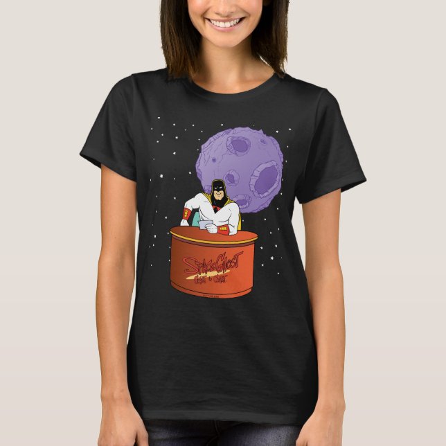 T-shirt Côte fantôme de l'espace sur la côte (Devant)