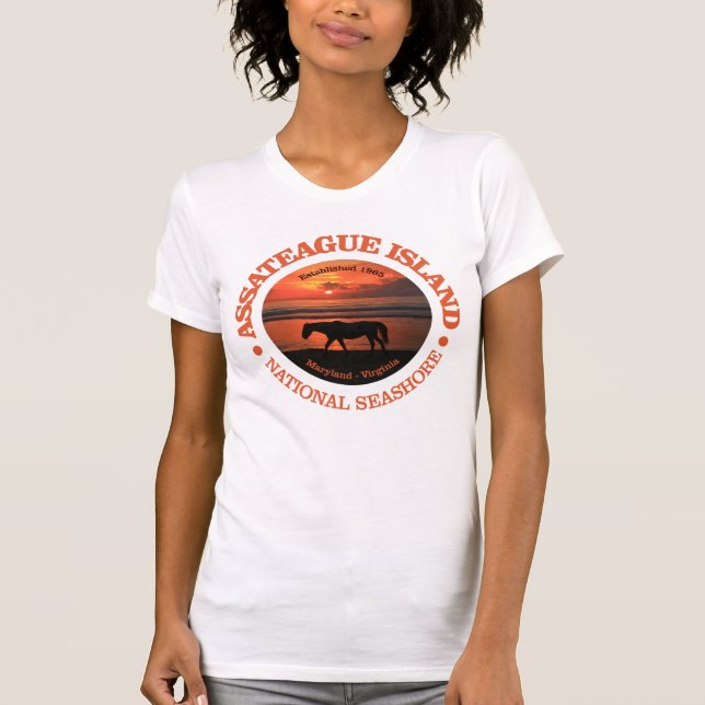 T-shirt Côte nationale de l'île Assateague (Devant)