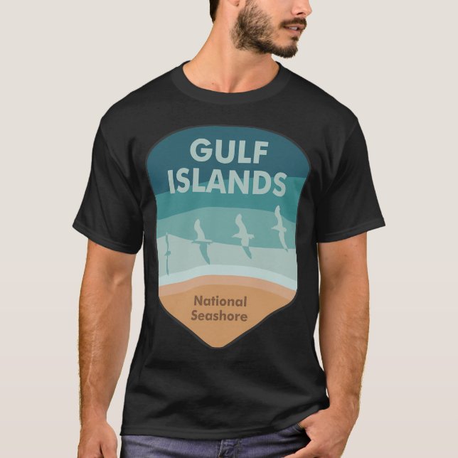 T-shirt Côte nationale des îles Gulf (Devant)