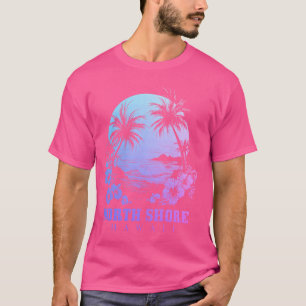 T-shirt Côte Nord Oahu Hawaii Hibiscus Hawaii Surfer S
