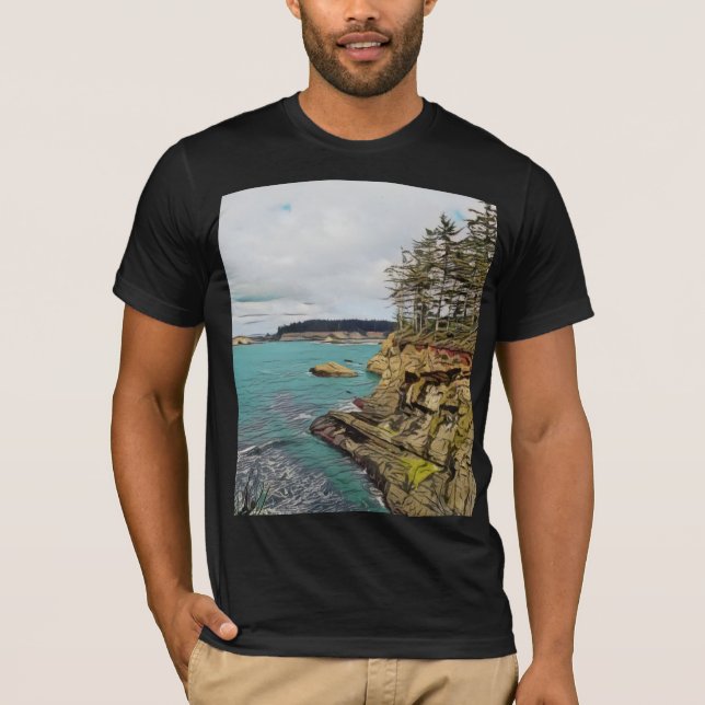 T-shirt Côte Oregon Bella Canvas (Devant)