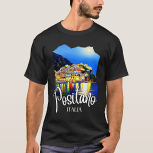 T-shirt Côte Positano Amalfi La Nuit