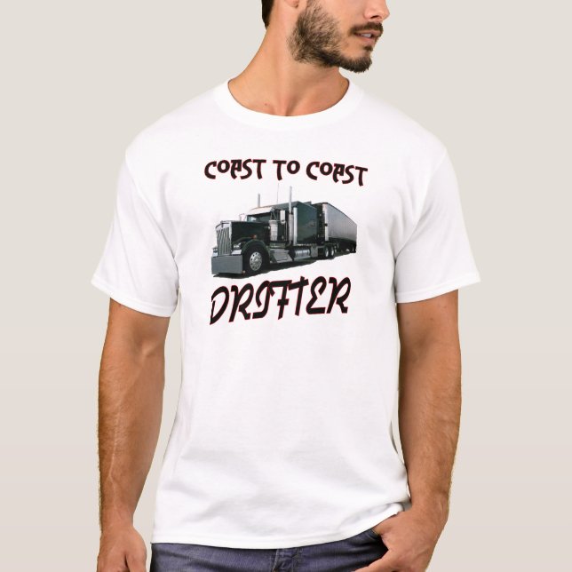 T-shirt Côte pour marcher le pêcheur (Devant)