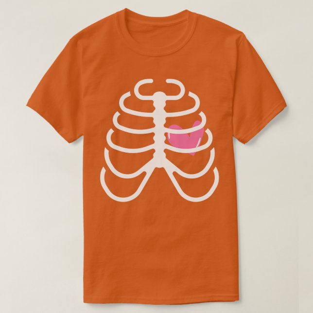 T-shirt côtes et coeur 5 (Design devant)