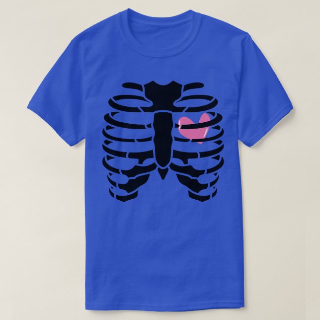 T-shirt côtes et coeur 6 (Design devant)