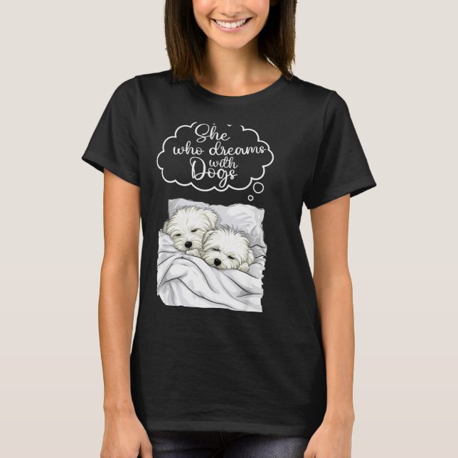 T-shirt Coton De Tulear Dog Nightgown Pajama  (Devant)