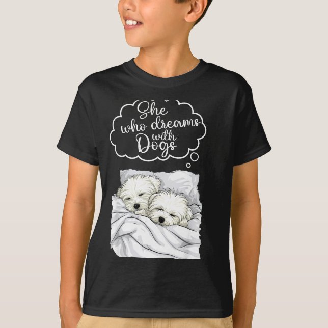 T-shirt Coton De Tulear Dog Nightgown Pajama  (Devant)