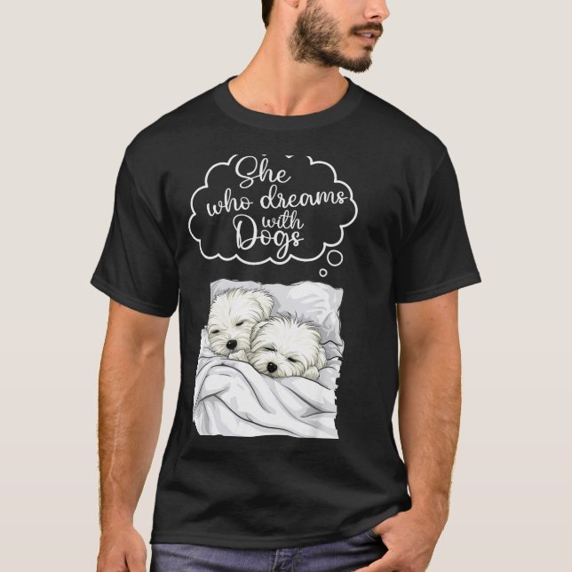 T-shirt Coton De Tulear Dog Nightgown Pajama  (Devant)