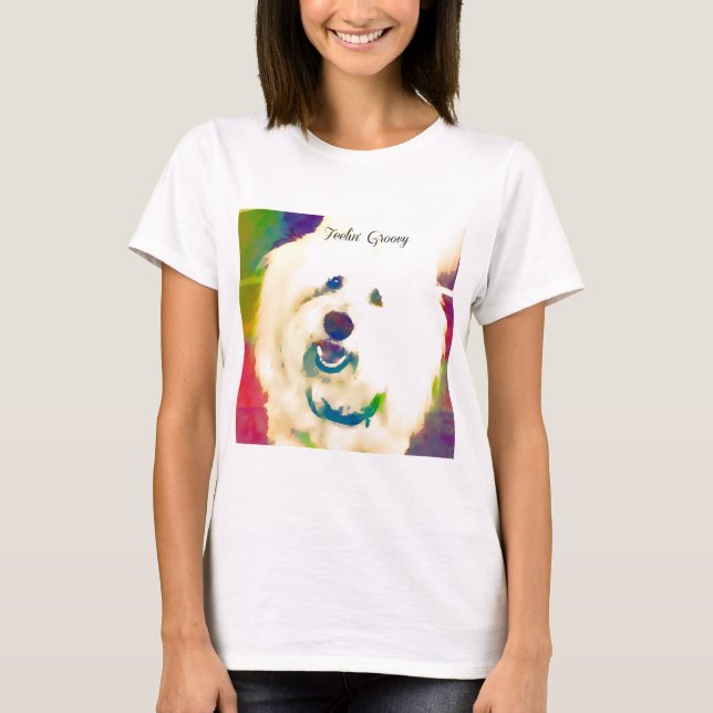 T-shirt Coton de Tulear Feelin'super (Devant)