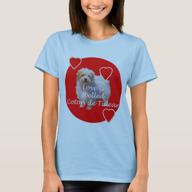 T-shirt COTON de Tulear Love (Devant)