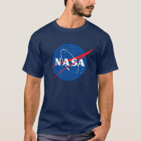 T-shirt Coton Lourd Iconique NASA (bleu ciel noctu