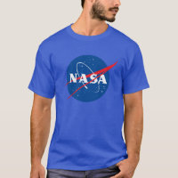 T-shirt Coton Lourd Iconique NASA (bleu Neptune)