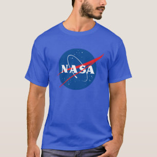 T-shirt Coton Lourd Iconique NASA (bleu Neptune)