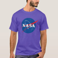 T-shirt Coton Lourd Iconique NASA (Nebula Purple)