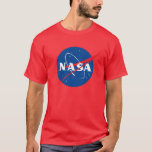 T-shirt Coton Lourd Iconique NASA (Rouge Comet)<br><div class="desc">AVIS IMPORTANT : Insignes et identificateurs de la NASA fournis et utilisés avec la permission de la NASA.</div>