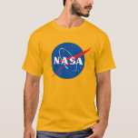 T-shirt Coton Lourd Iconique NASA (Saturn Gold)<br><div class="desc">AVIS IMPORTANT : Insignes et identificateurs de la NASA fournis et utilisés avec la permission de la NASA.</div>