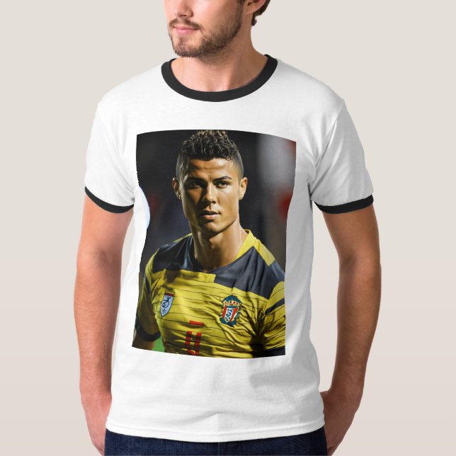 T-shirt Coton Ronaldo imprimé T-shirt (Devant)