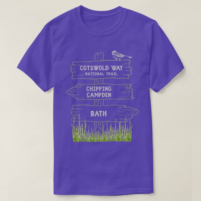 T-shirt Cotswold Way National Trail Bria UK Distance Walk (Design devant)