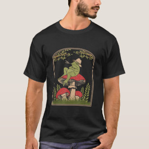 T-shirt Cottagcore Aesthetic Frog Goblincore Mushroom Toa