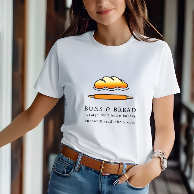 T-shirt Cottage Aliments Accueil Boulangerie Employé Unifo (Cottage Food Home Bakery Bread Logo Uniform T-Shirt)