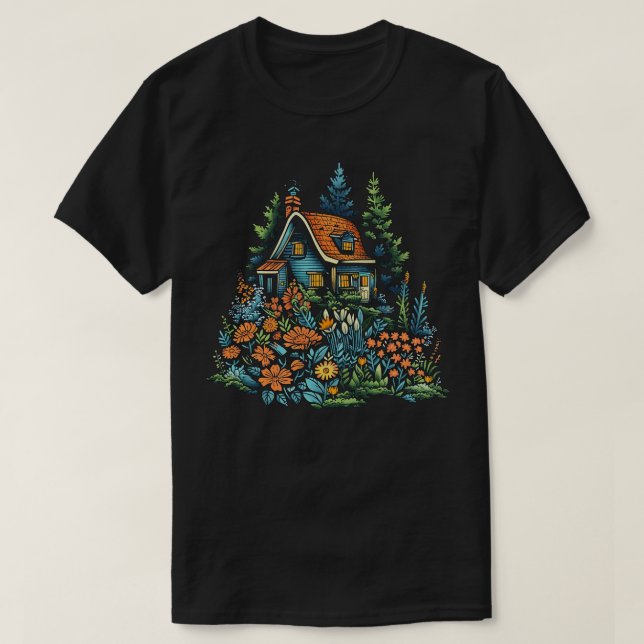 T-shirt Cottage bohème (Design devant)