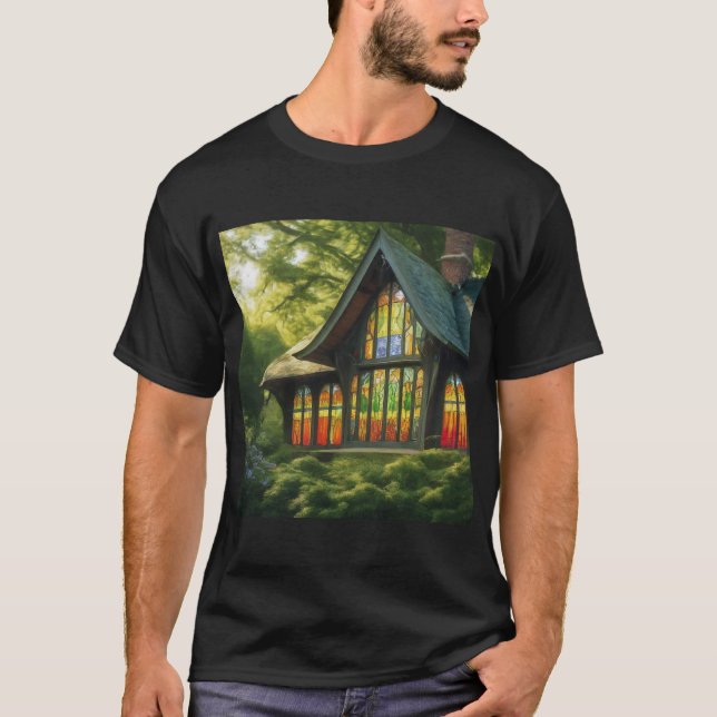 T-shirt Cottage enchanté (Devant)