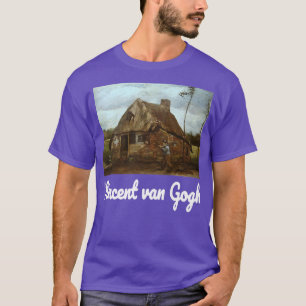 T-shirt Cottage Van Gogh avec une femme paysanne rentrant 