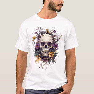 T-shirt Cottagecore Capteur de champignon de crâne esthéti