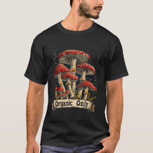 T-shirt cottagecore champignon toadstool végétarien bio