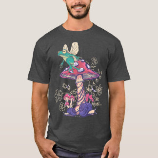 T-shirt Cottagecore Champignons esthétiques Fairycore Pour