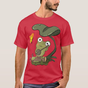 T-shirt Cottagecore esthétique Kawaii Cute Frog Banjo Butt